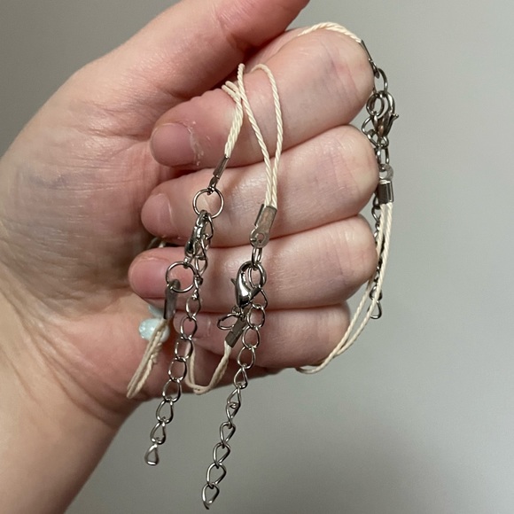 Handmade Genuine Flowers & Glass Bead Soft Girl Era Best Friend Bracelets Bundle - Picture 3 of 3